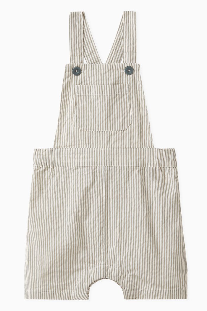 

Seersucker Dungarees in Cotton, Multicolour