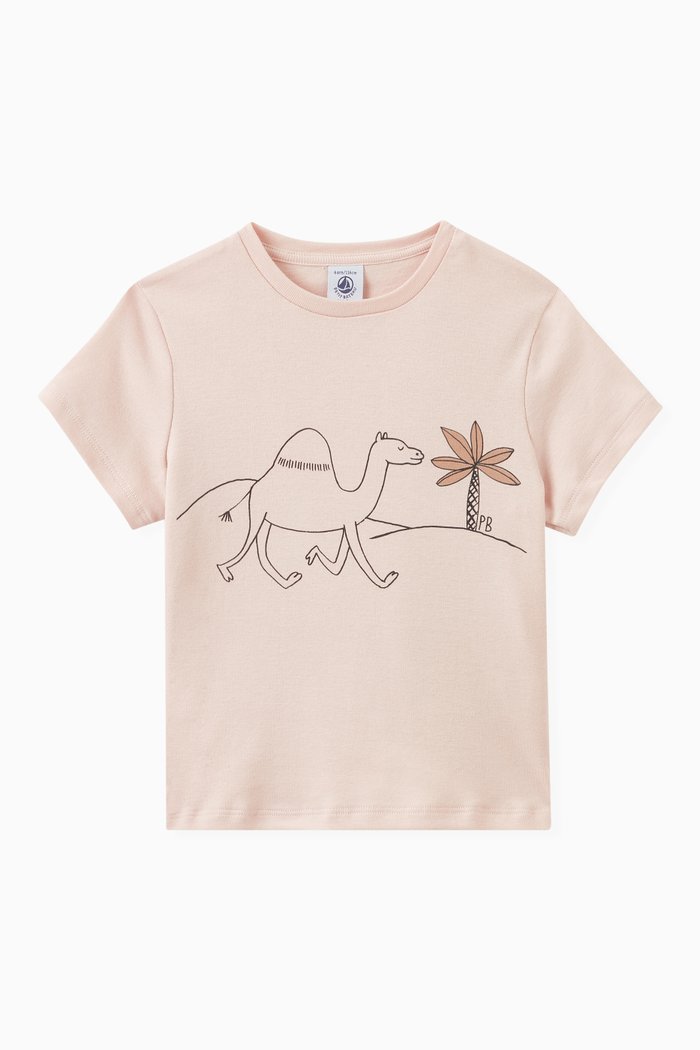 

Graphic T-shirt in Cotton, Pink