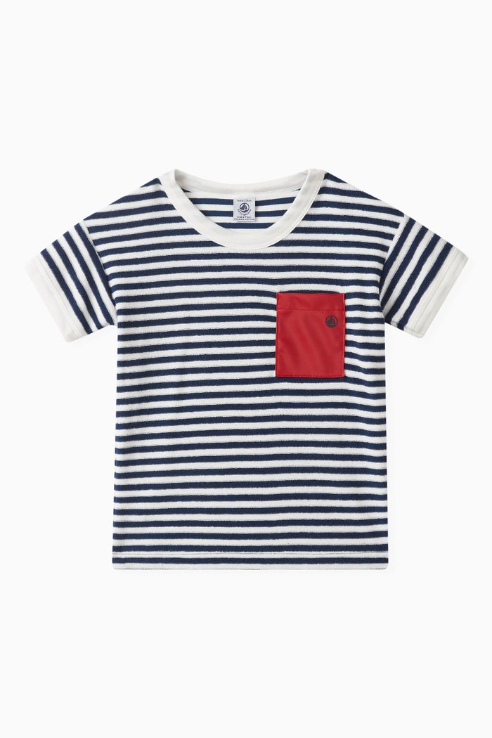 

Striped T-shirt in Cotton, Multicolour