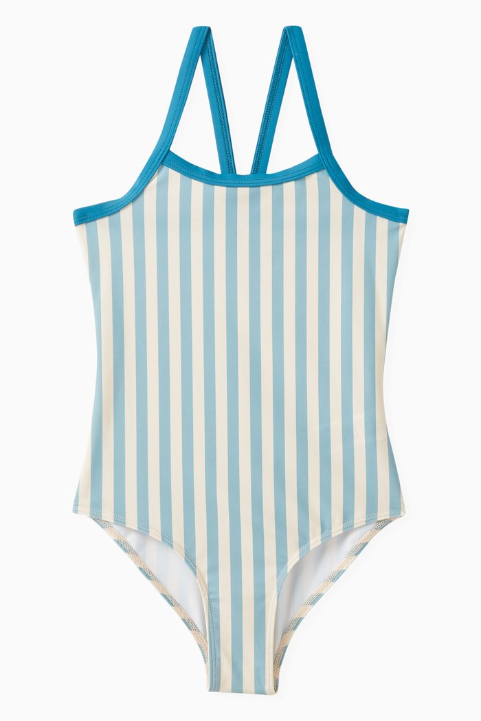 

Striped One-piece Swimsuit in Polyamide, Multicolour
