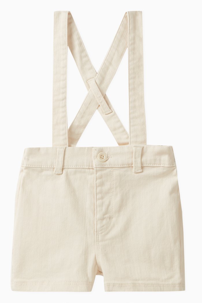 

Dungaree Shorts in Denim, Neutral