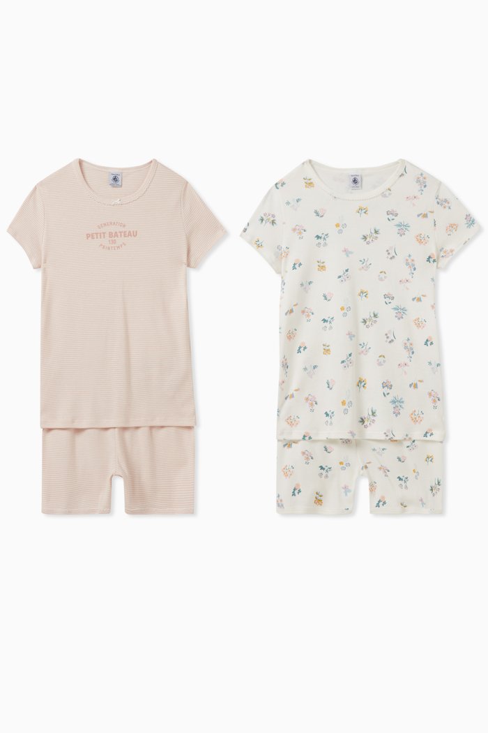 

Pyjamas in Cotton, Set of Two, Multicolour