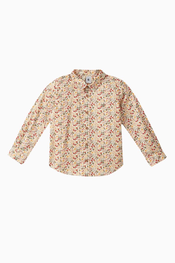 

Floral-print Shirt in Cotton, Multicolour