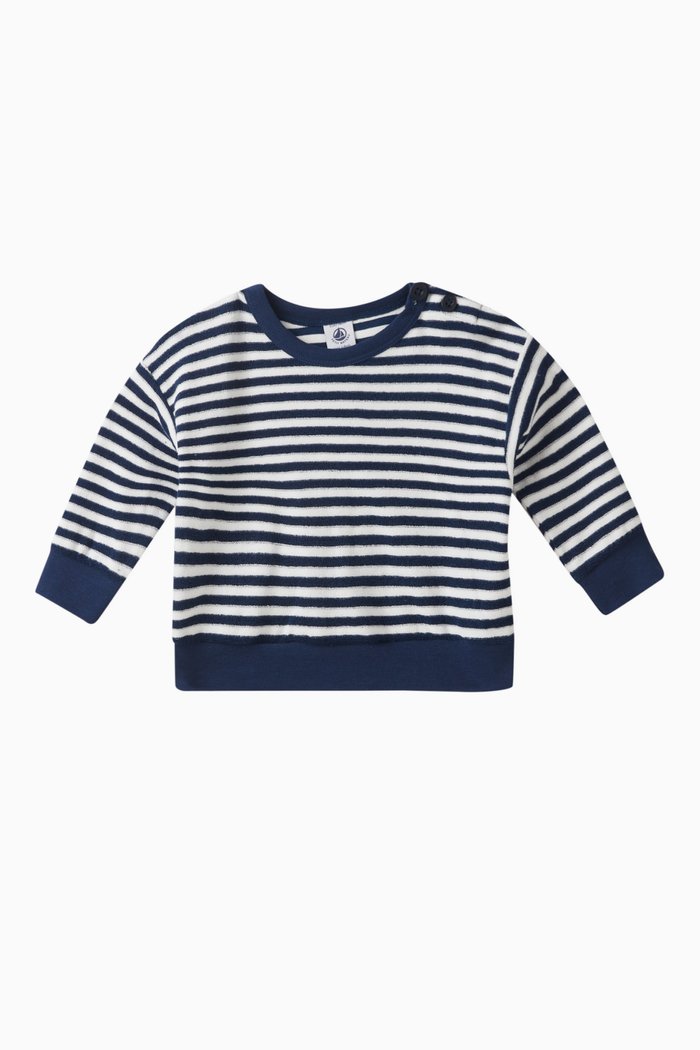 

Striped Sweatshirt in Cotton, Multicolour