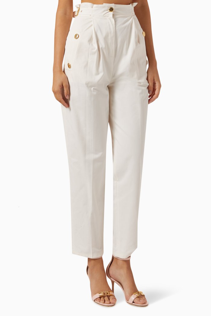 

Button Pants in Cotton, Neutral
