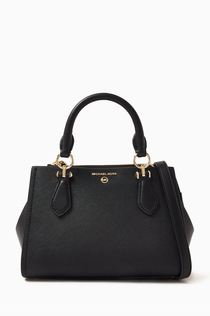 

Small Marilyn Crossbody Bag in Saffiano Leather, Black