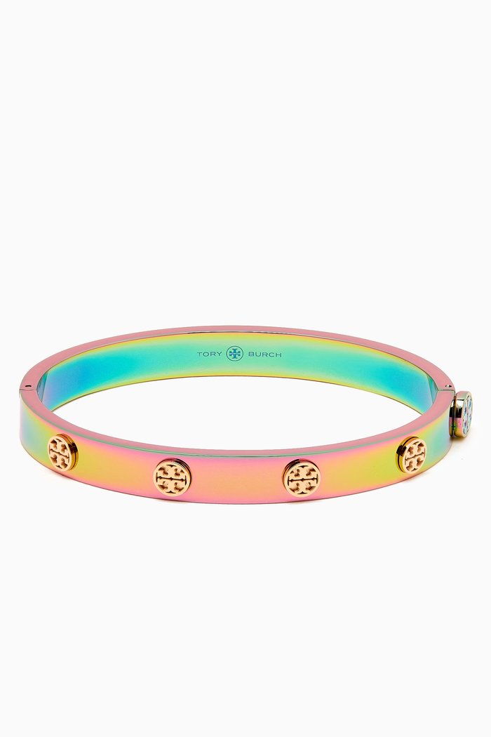 

Gradient Miller Stud Hinge Bracelet, Gold