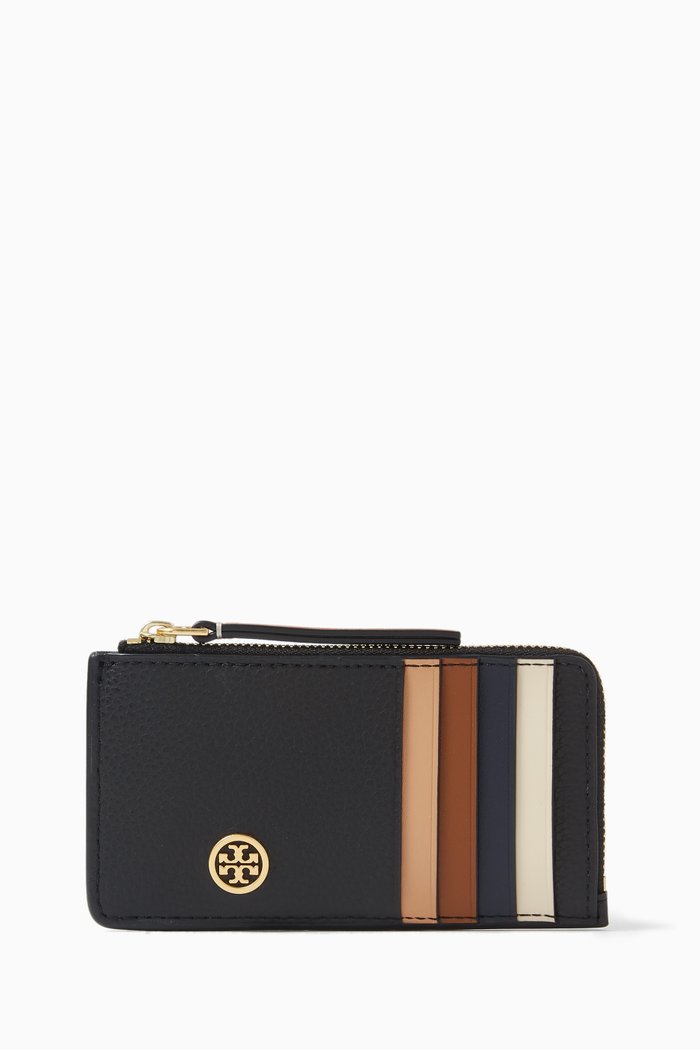 

Robinson Card Case in Pebble Leather, Black