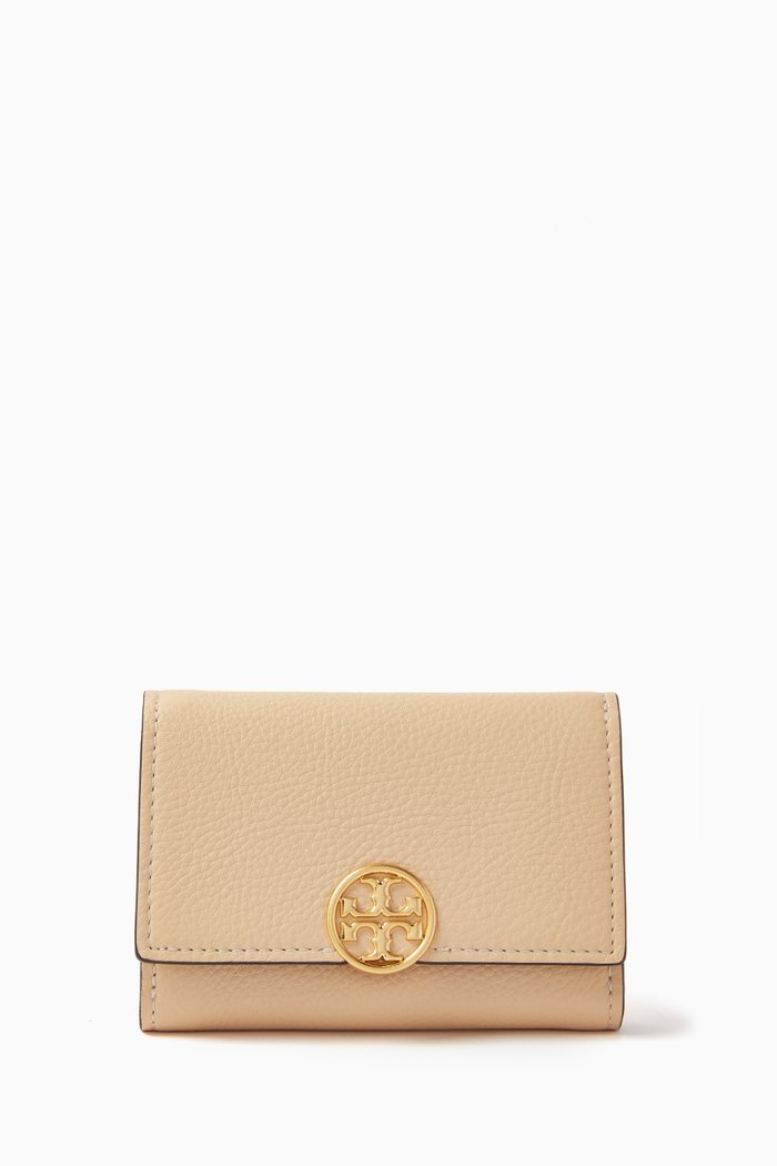 

Miller Medium Wallet in Textured Leather, White