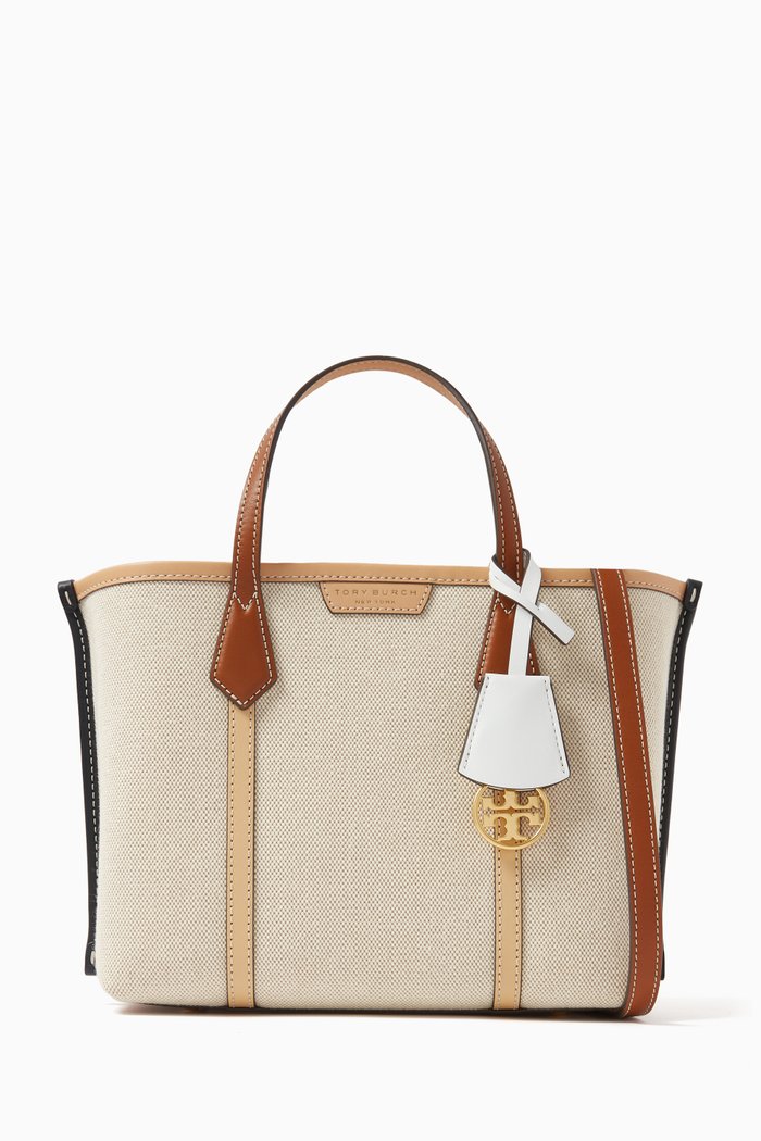 

Small Perry Triple-compartment Tote Bag in Canvas, Multicolour