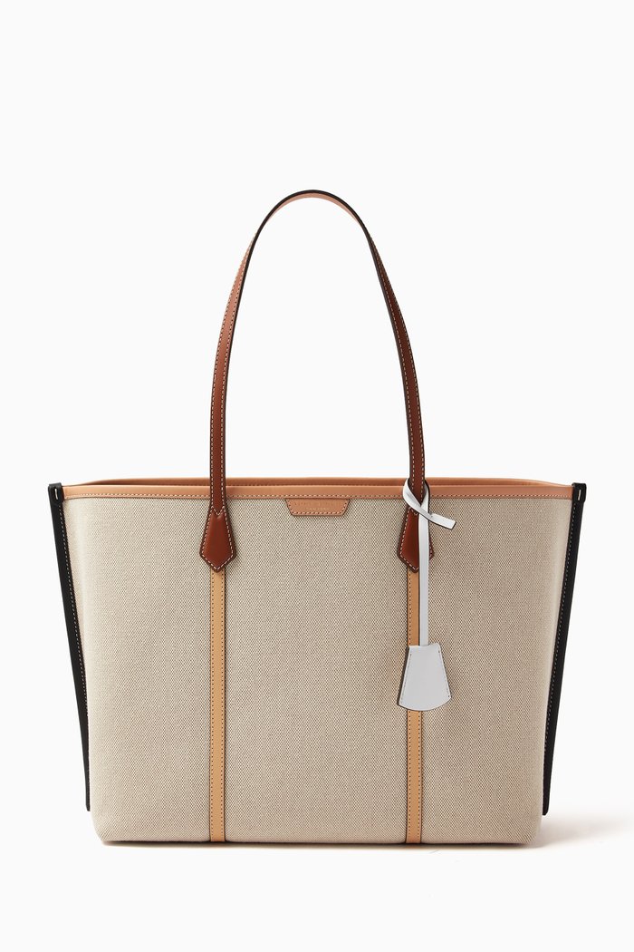 

Perry Triple-compartment Tote Bag in Canvas, Multicolour