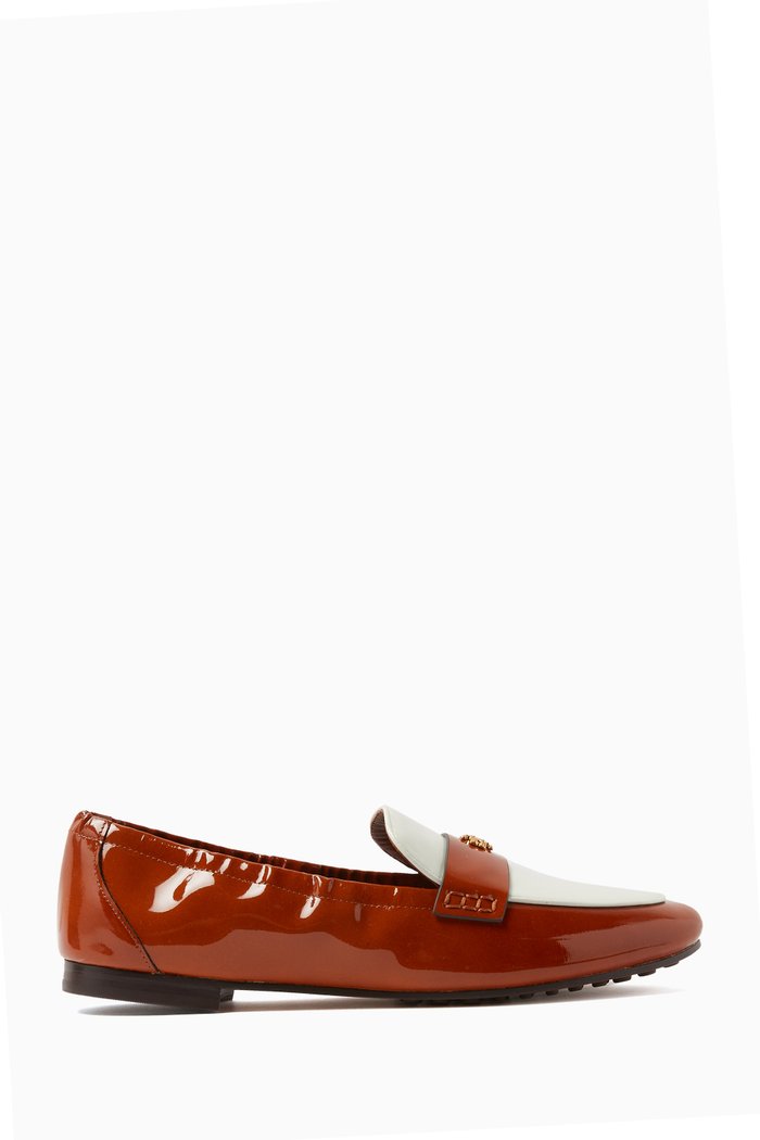 

Logo Ballet Loafers in Patent Leather, Multicolour