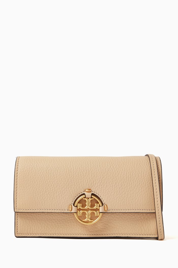 

Miller Flap-over Wallet in Leather, White