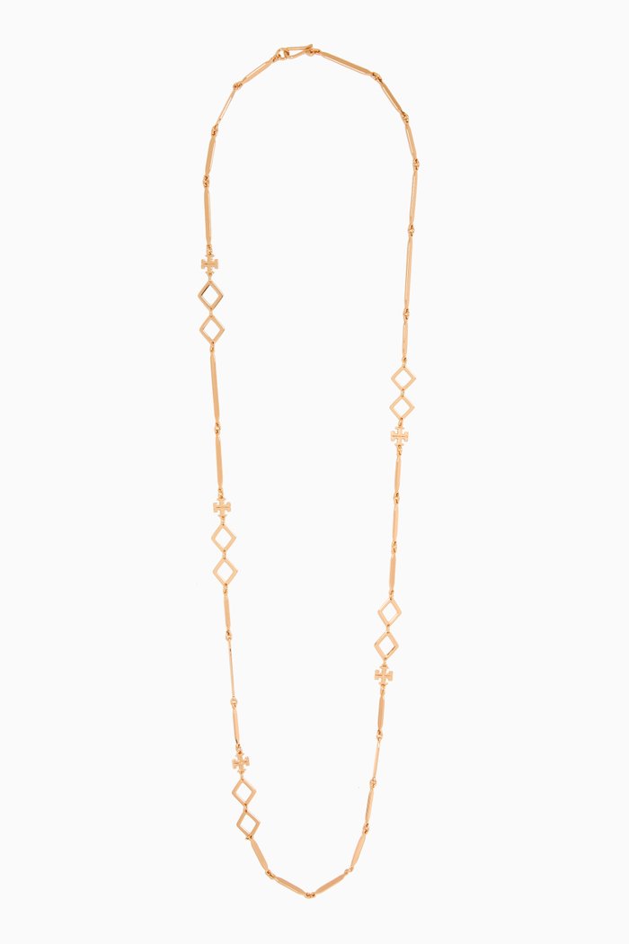 

Roxanne Geo Necklace in 18kt Gold-plated Brass