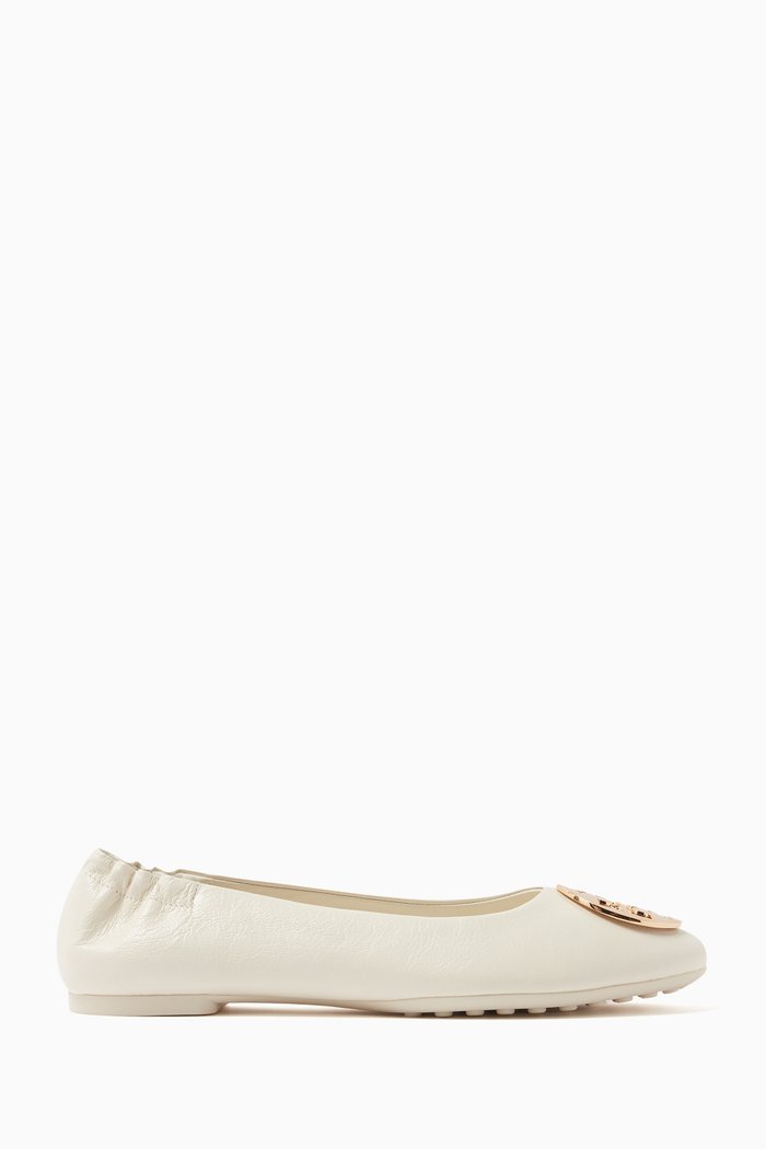 

Claire Ballet Flats in Leather, Gold