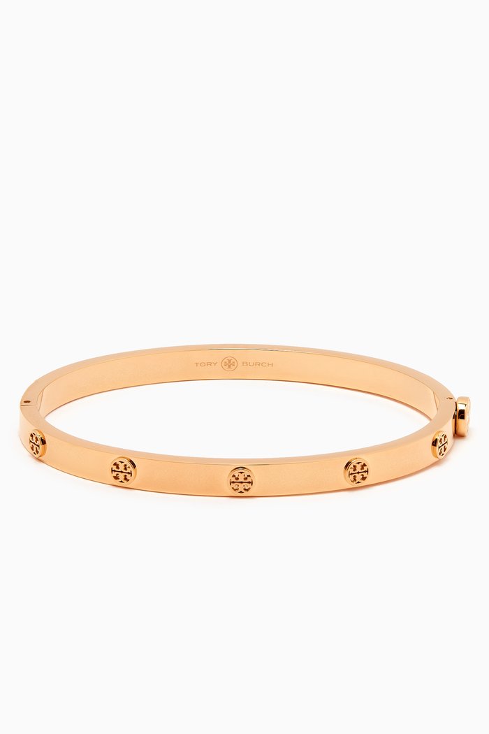 

Miller Stud Hinge Bracelet in Stainless Steel, 5mm, Gold
