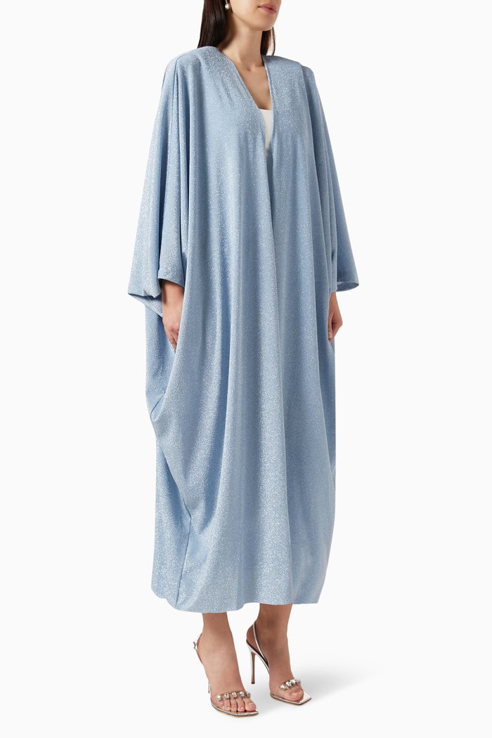 

Wrap Glitter Abaya, Blue