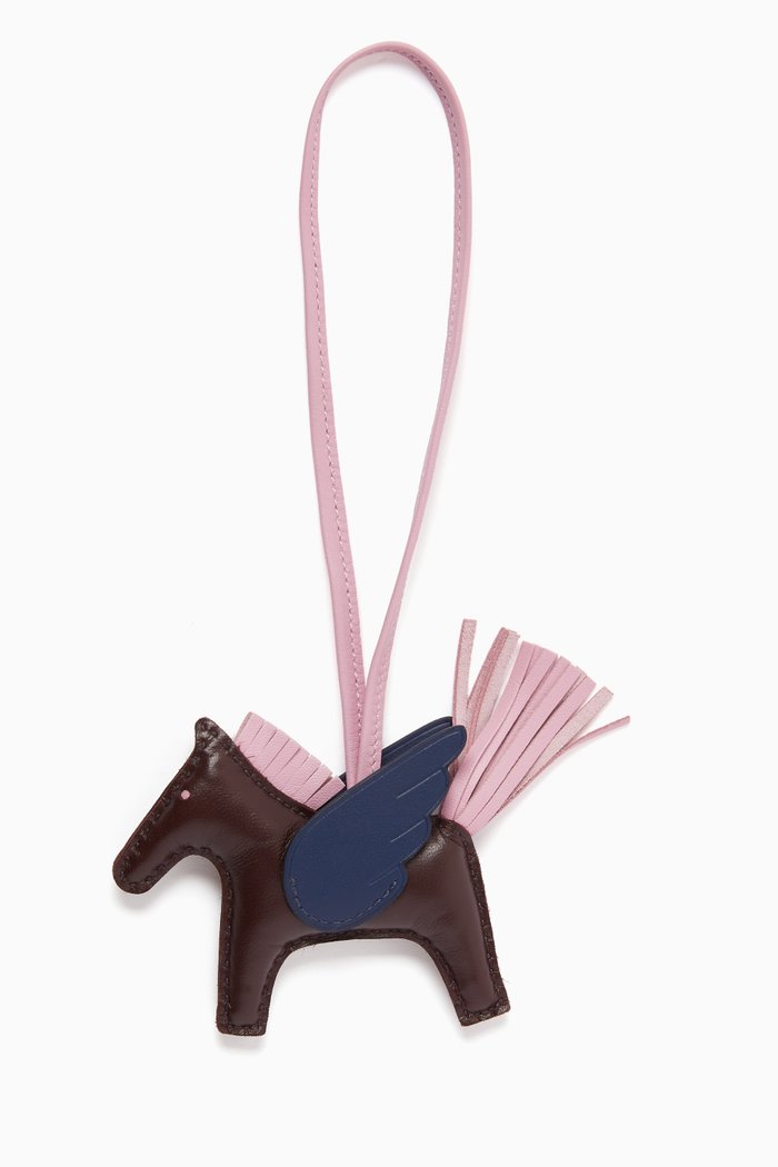 

Unused Rodeo Pegasus Charm in Milo Lambskin, Brown