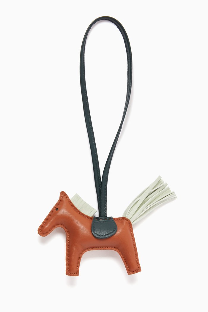 

Unused Rodeo Pegasus Charm in Milo Lambskin, Brown
