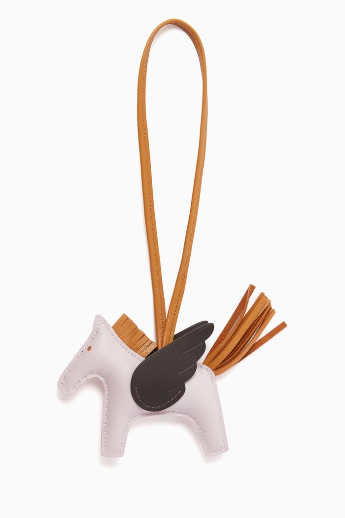 

Unused Rodeo Pegasus Charm in Milo Lambskin, Purple