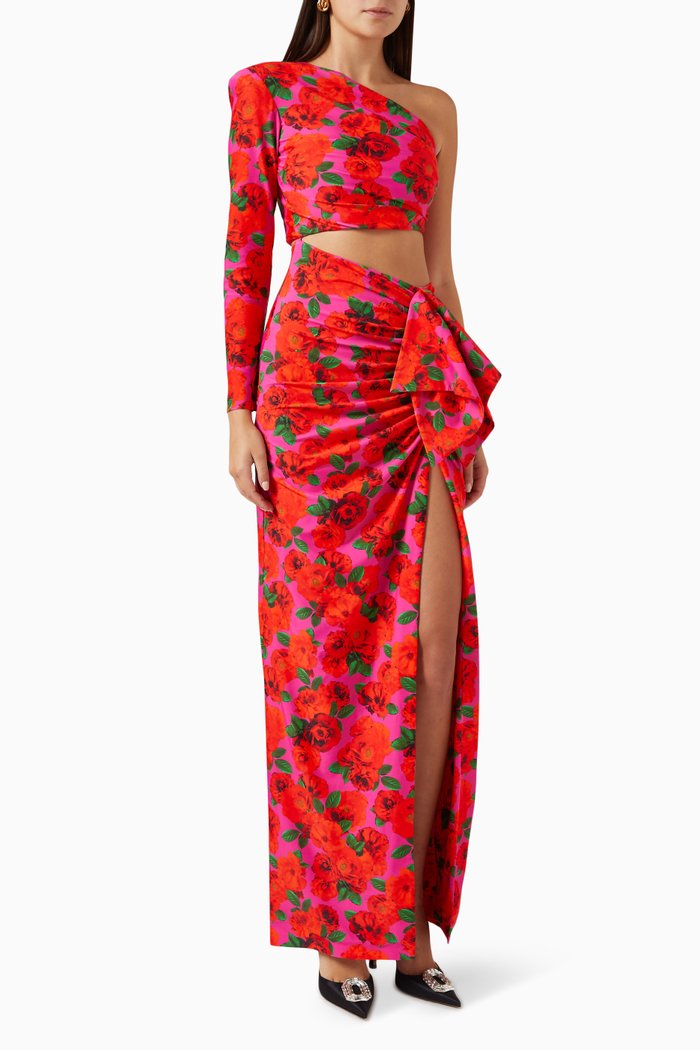 

Gaia One-shoulder Maxi Dress, Multicolour