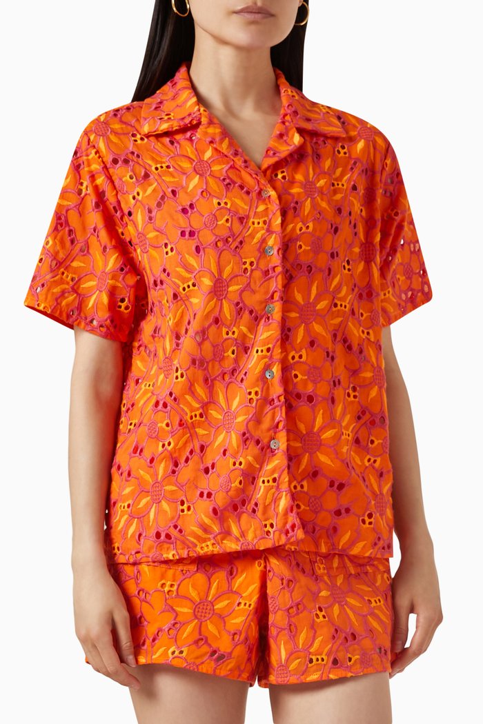 

Juana Shirt in Cotton, Orange