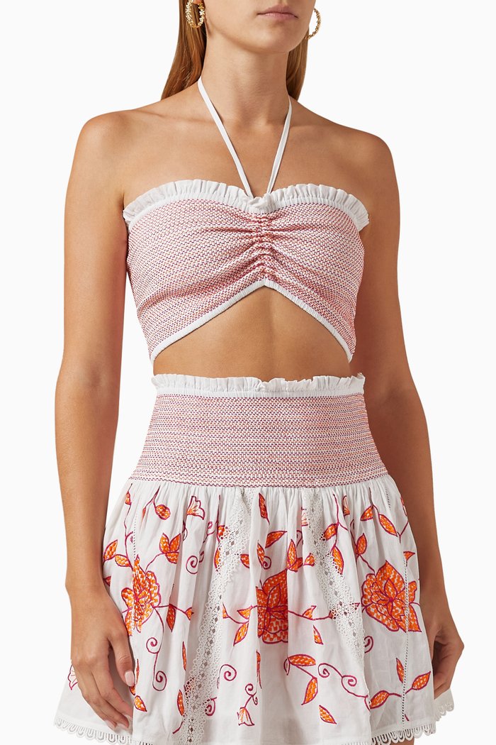 

Castro Crop Top, White