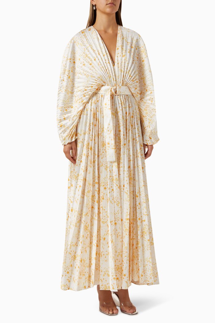 

Westover Dress in Satin, Yellow