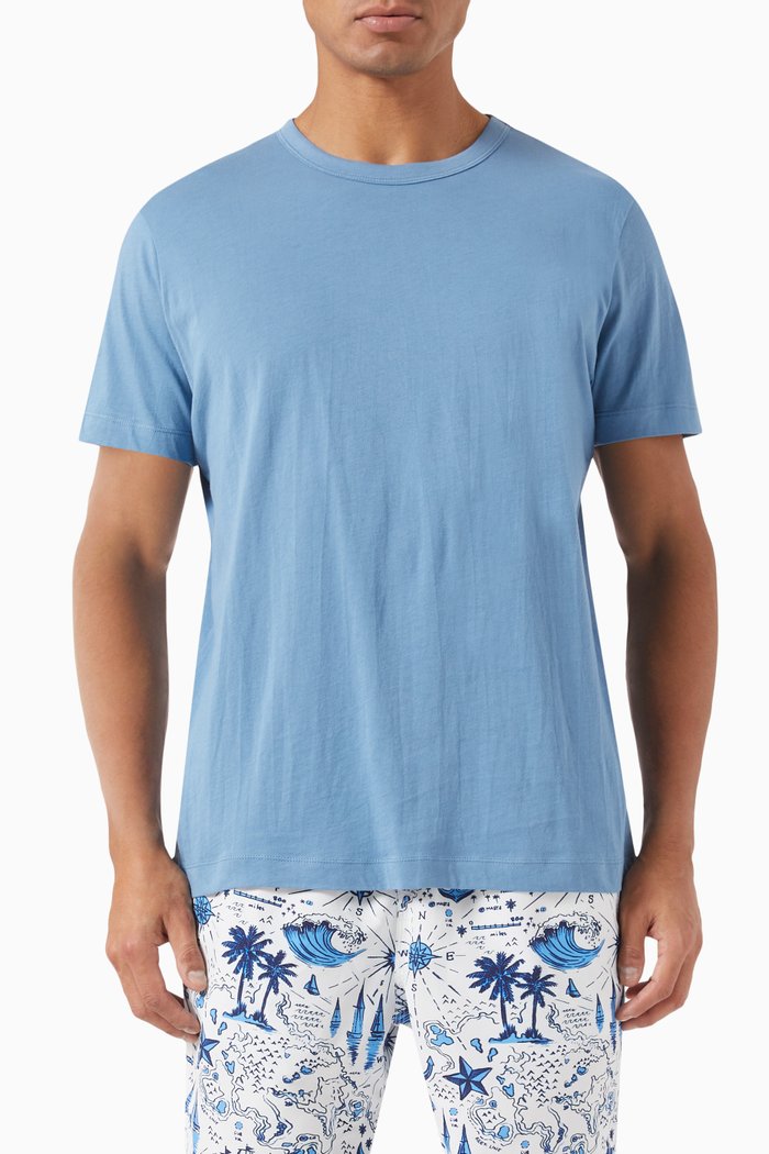 

Ricci T-shirt in Pima Cotton, Blue
