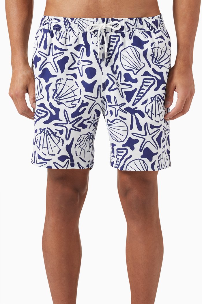 

Arthus Coral Print Swim Shorts in Nylon, Multicolour