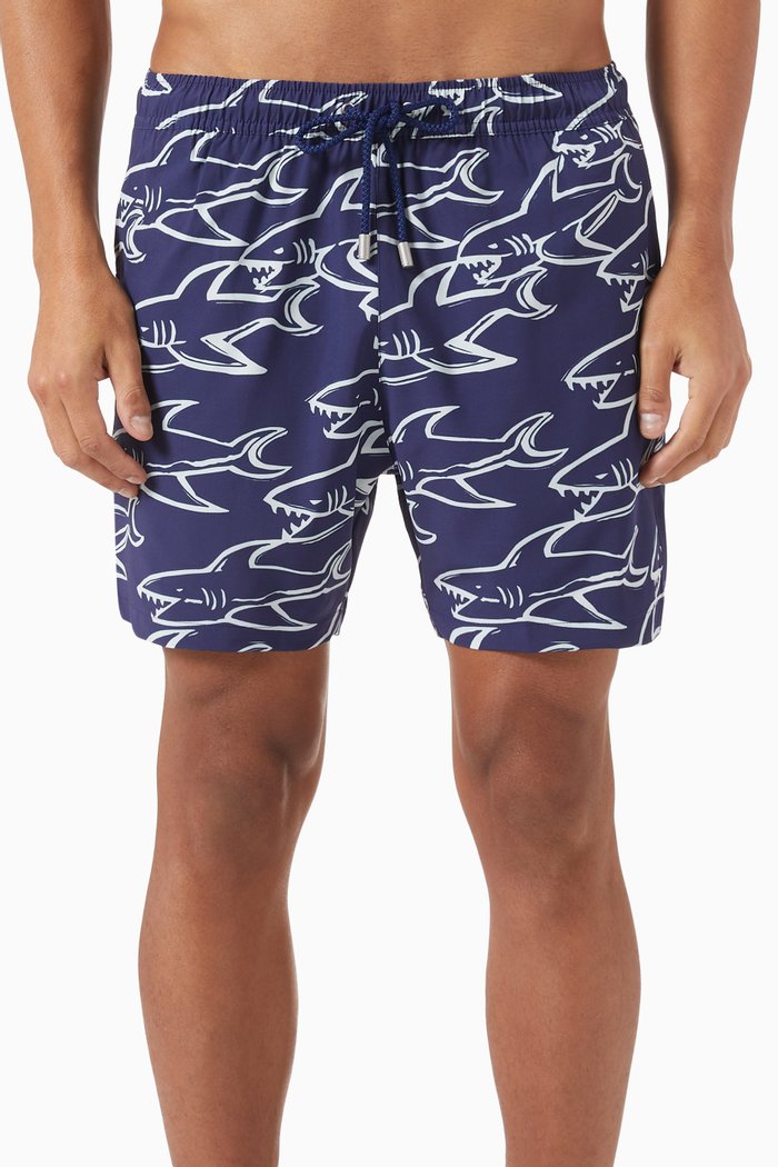 

Arthus Print Swim Shorts in Nylon Stretch, Multicolour