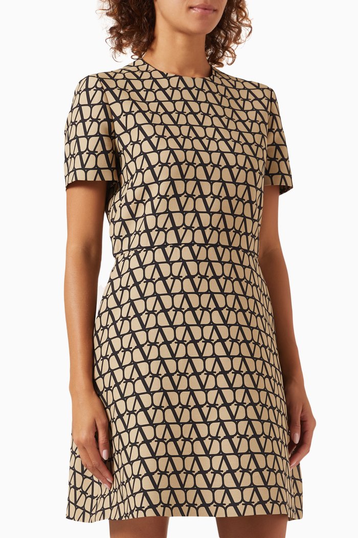 

Valentino Toile Iconographe Mini Dress, Black