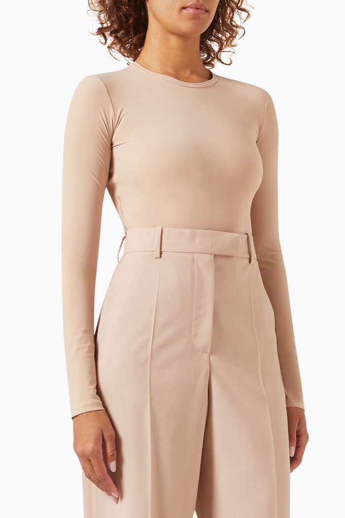 

Valentino Bodysuit in Jersey, Neutral