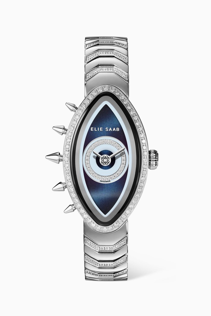 

Eayan Diamond Watch in Stainless Steel, 23 x 40mm, Silver