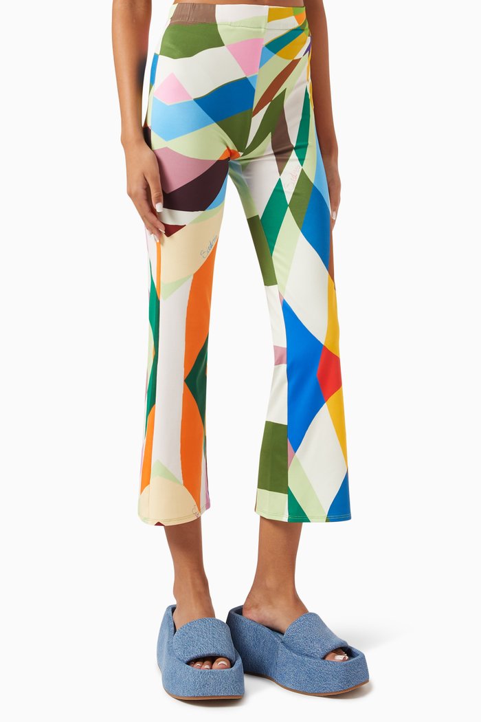 

Dania Kaleidoscope Cropped Pants, Multicolour