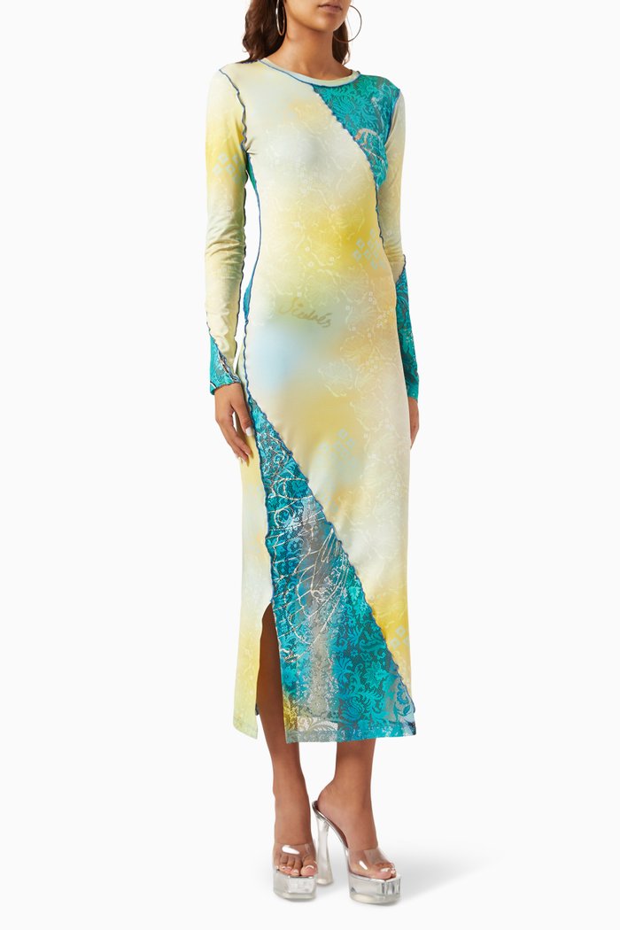 

Parker Lace Panel Maxi Dress, Multicolour