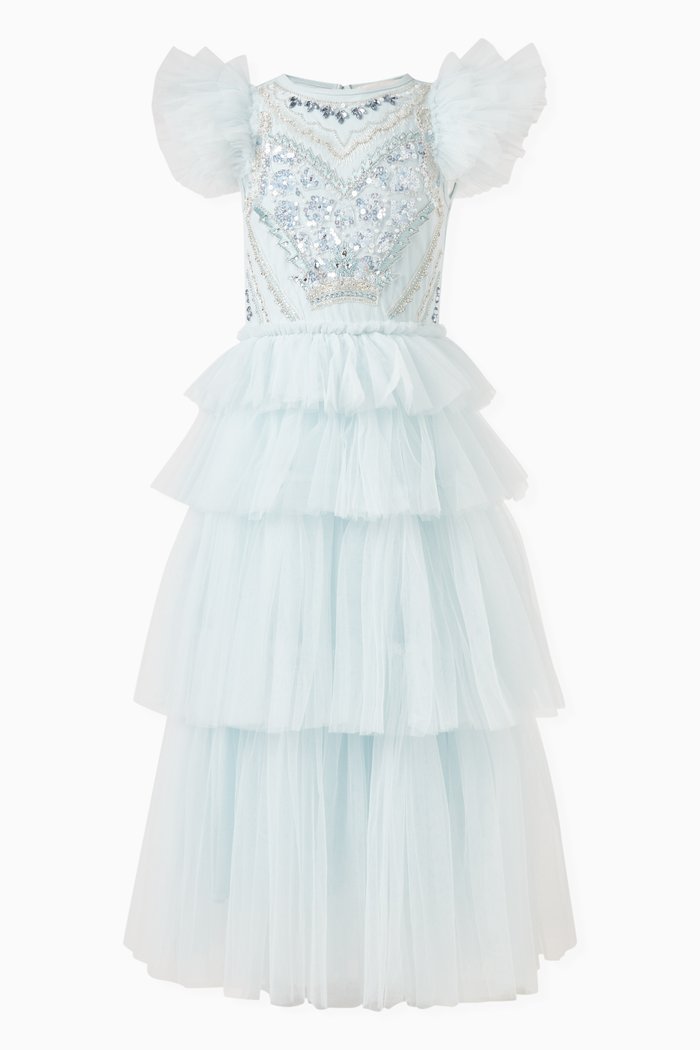 x Disney Glass Slipper Tutu Dress in Nylon, Blue
