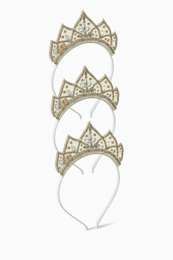 x Disney Tiana Tiara, Set of 3, Yellow