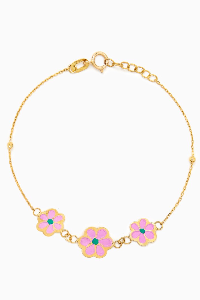 Baby Flower Bracelet in 18kt Gold