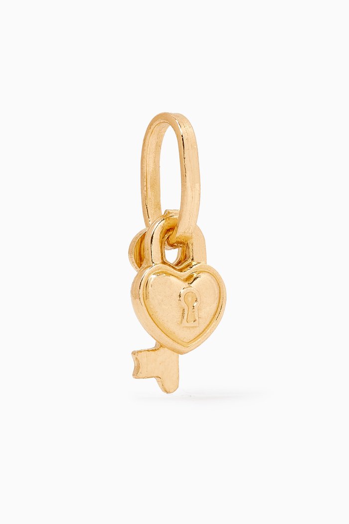 Golden Love Lock Pendant in 18kt Gold