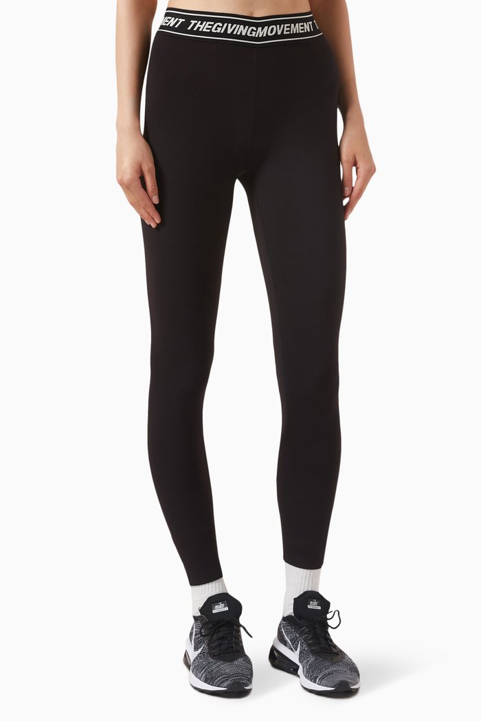 

Logo-tape 24" Leggings in Recycled Softskin100©, Black