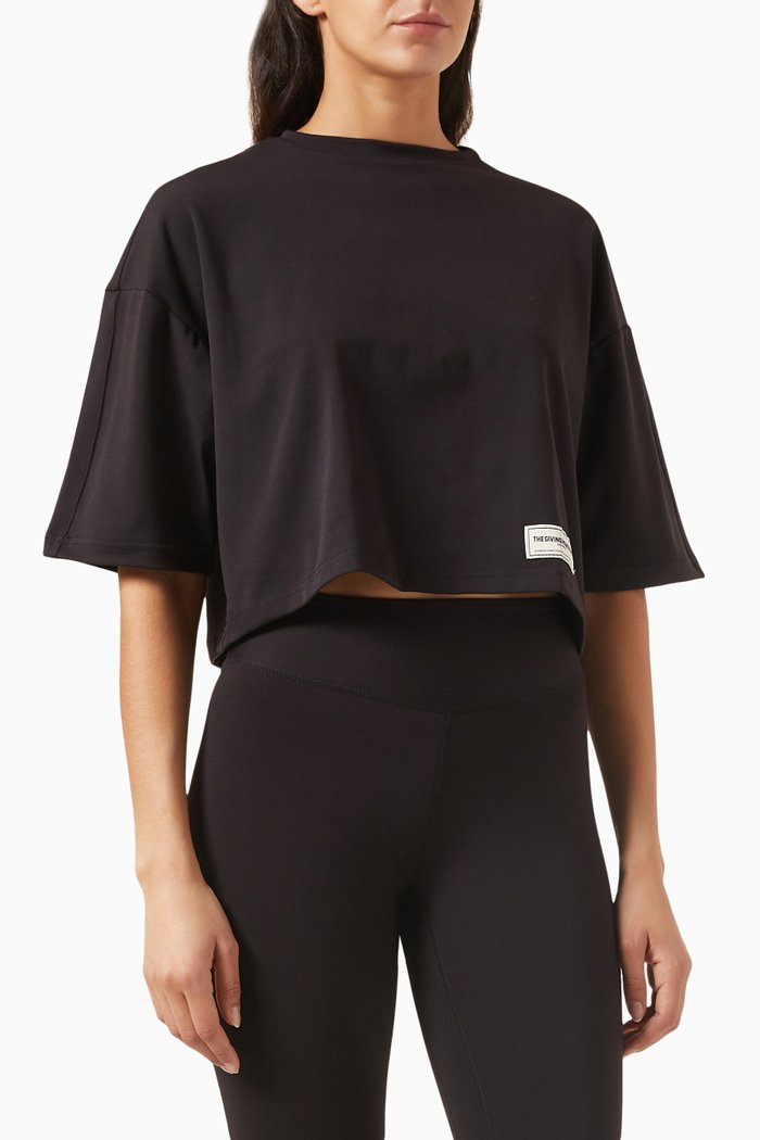 

Boxy T-shirt in Light Softskin100©, Black