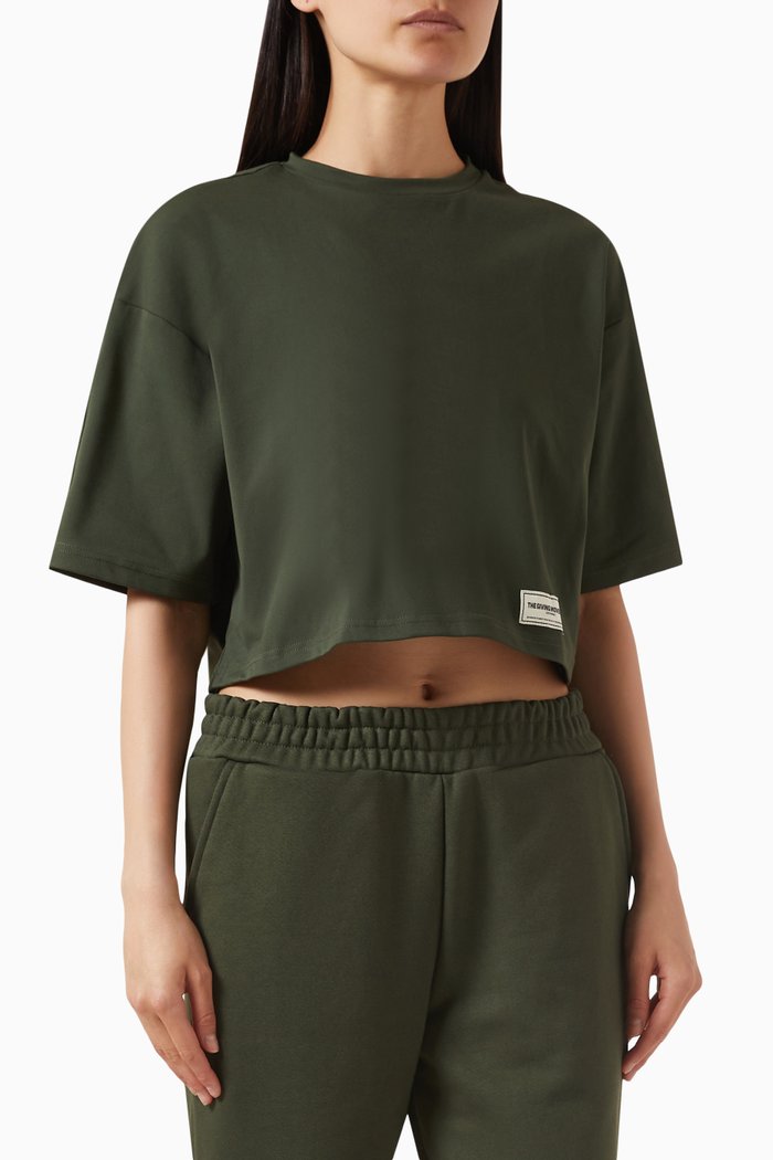 

Boxy T-shirt in Light Softskin100©, Green