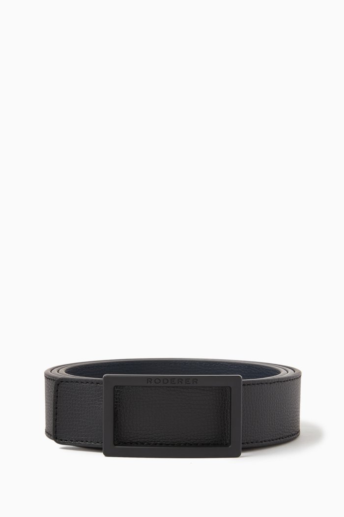 

Ace Reversible Belt in Italian Leather, Black