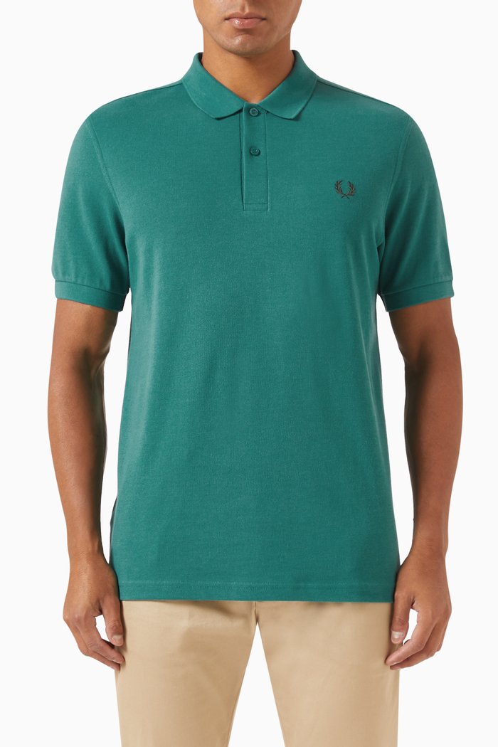 Tennis Polo Shirt in Cotton-piqué, Blue