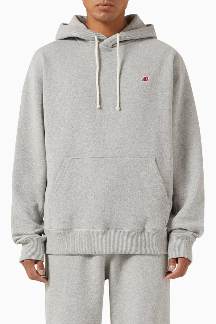 

MADE in USA Core Hoodie in Terry Cotton, Grey