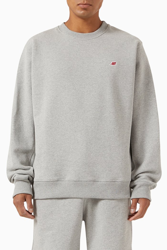 

MADE in USA Core Crewneck Sweatshirt in Terry Cotton, Grey