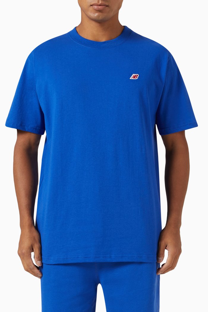 

MADE in USA Core T-shirt in Cotton Jersey, Blue