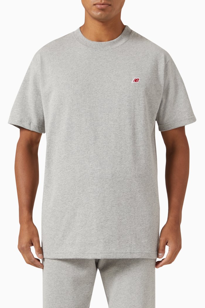 

Made in USA Core T-shirt in Cotton Jersey, Grey