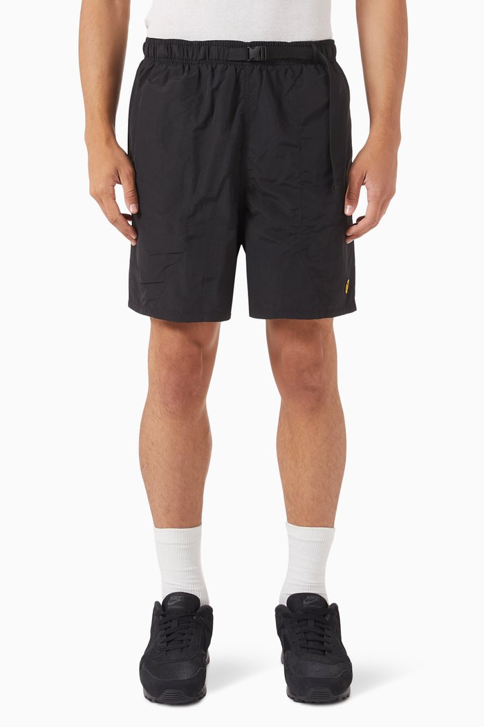 

Smiley Tech Shorts in Nylon, Black